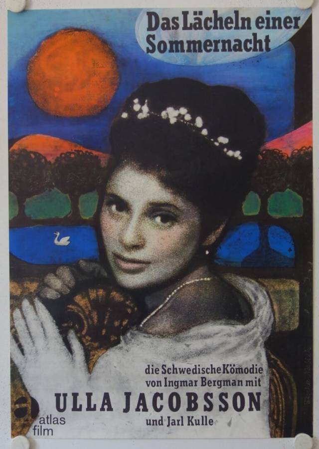 Das Lächeln einer Sommernacht originales deutsches Filmplakat (R60s)
